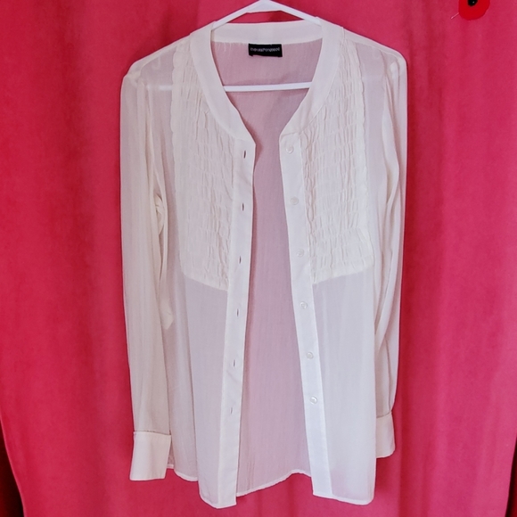 Sheer Button Down Shirt - Picture 1 of 2